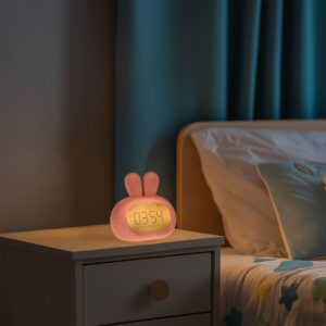 reloj despertador conejo rosa