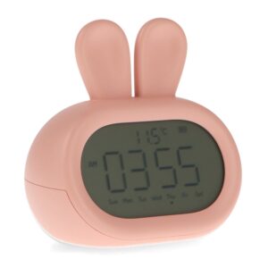 despertador infantil rosa conejo